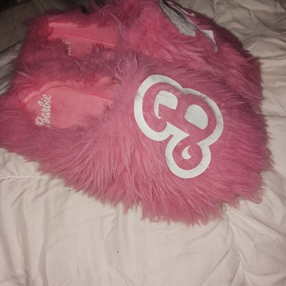 Barbie Pink Furry Slippers - Picture 6 of 8